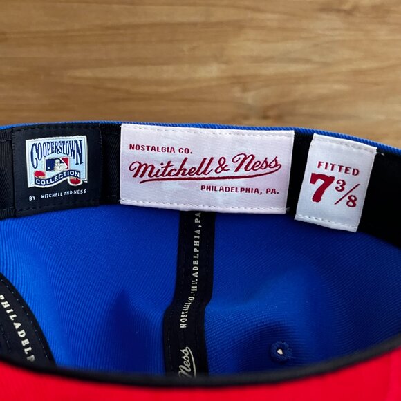 MITCHELL & NESS TOPPS TORONTO BLUE JAYS FITTED 7 3/8 HAT Structured NEW - Picture 5 of 6